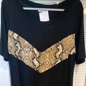 NWT CREAM N SUGAR BOUTIQUE TOP XL
